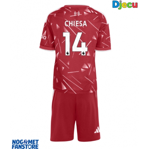 Liverpool Federico Chiesa #14 Domaci Dres za djecu 2026-27 Kratak Rukav (+ Kratke hlače)